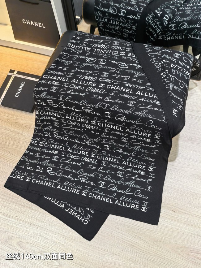 Chanel Shawl Cashmere and Silk Jacquard KY103