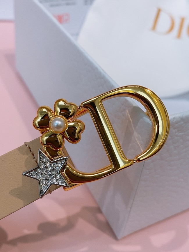 Dior 30 Montaigne Lucky Charms Belt Smooth Calfskin 18MM B0159