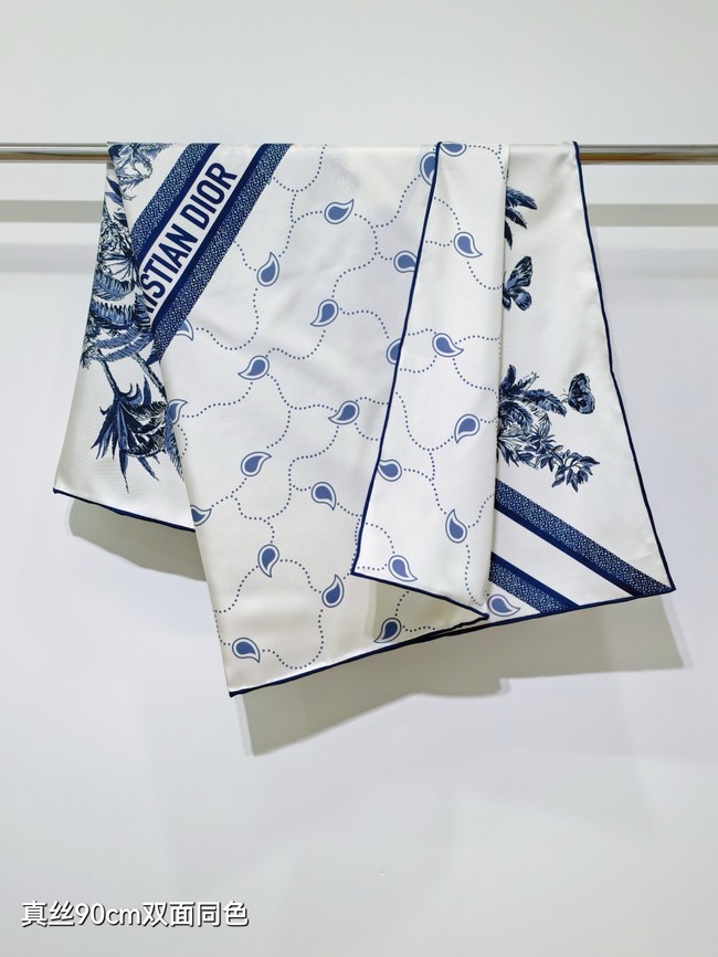 Dior 90 Square Scarf Silk Twill KY147