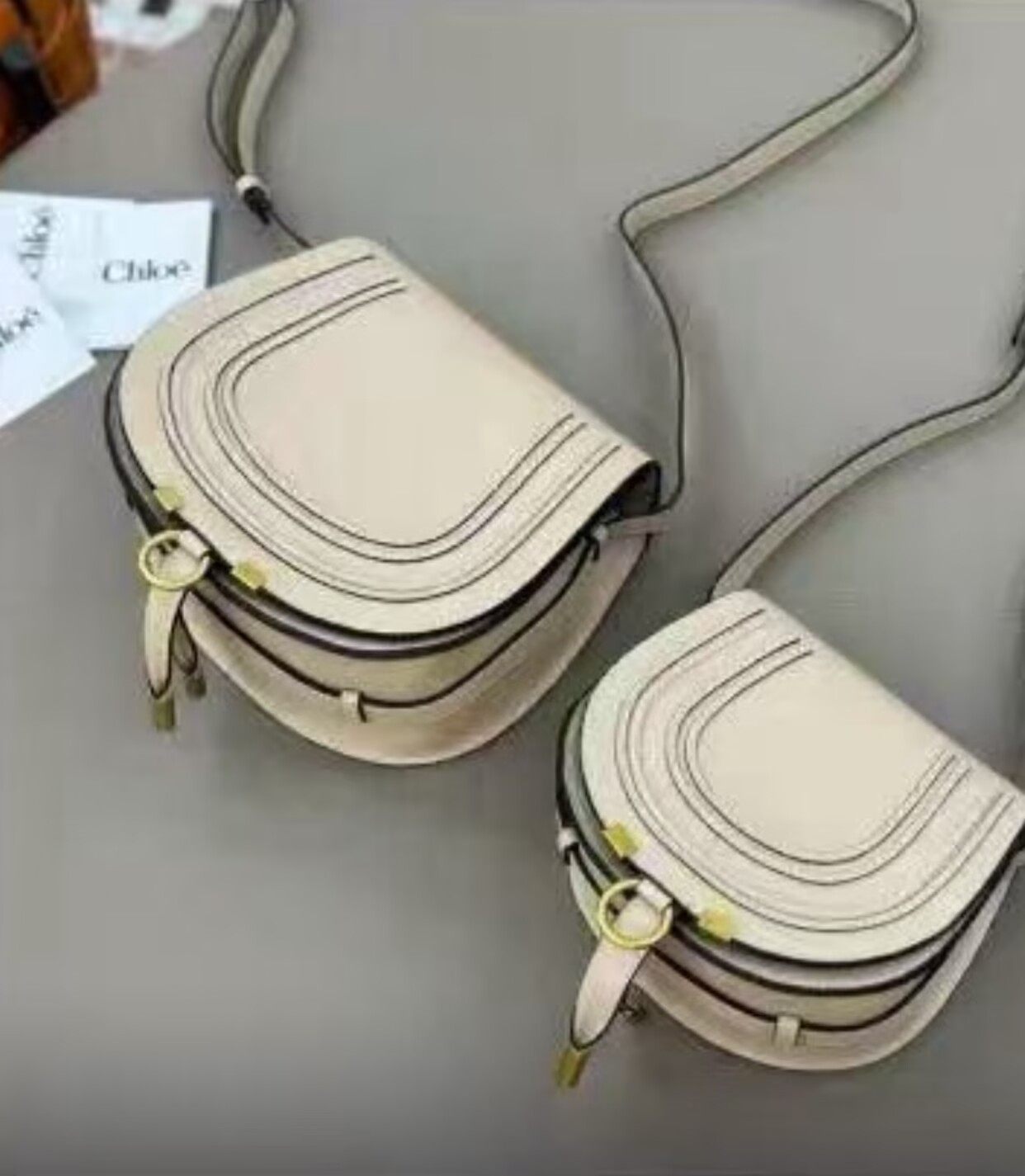 Chloe Original Leather Shoulder Bag C63201 Cream