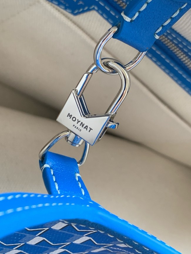 Goyard Calfskin Leather Tote Bag GM 3365 blue