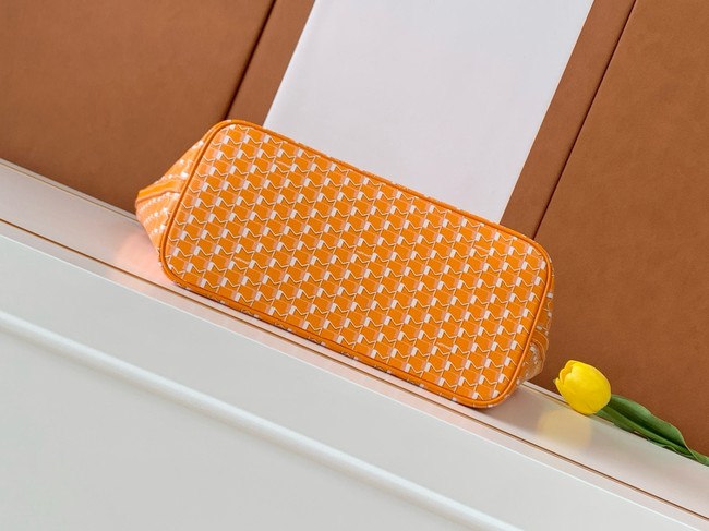 Goyard Calfskin Leather Tote Bag MM M8002 Orange