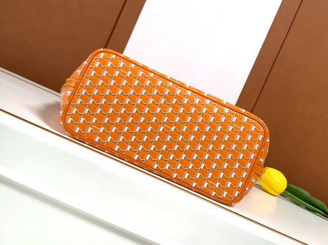 Goyard Calfskin Leather Tote Bag PM M8003 orange