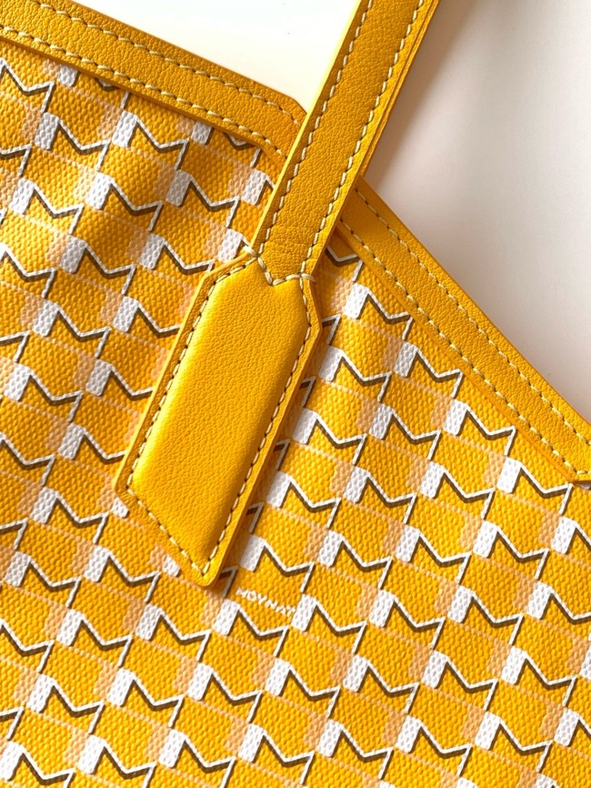 Goyard Calfskin Leather Tote Bag PM M8003 yellow