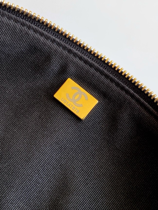 CHANEL Small Bowling Bag Lambskin AS5791 black