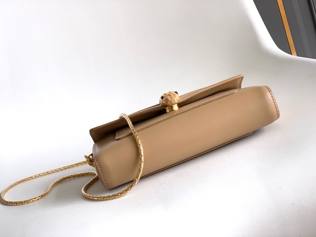 Bvlgari Serpenti Forever leather crossbody bag 289688 Apricot