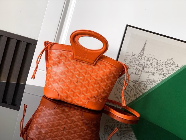 Goyard Calfskin Leather Tote Bag PM 00249 orange