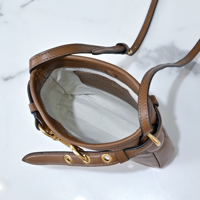 MIUMIU Nappa leather bag 5NR461 brown