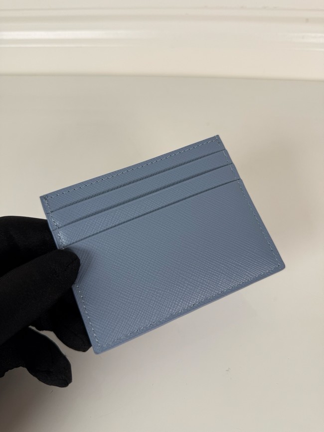 Prada Card Holder 1MC025 blue&gold
