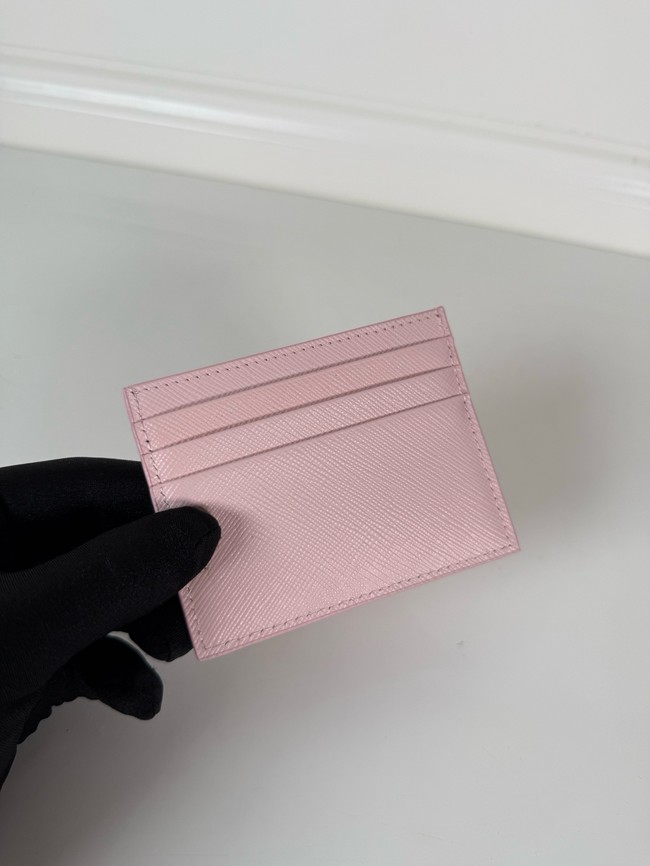 Prada Card Holder 1MC025 pink&Silver