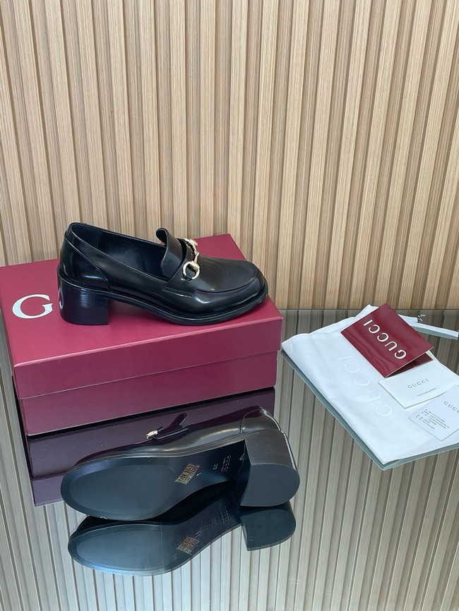 Gucci Womens heeled loafer with Horsebit 45109-5