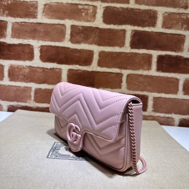 Gucci GG Marmont small shoulder bag 751526 pink