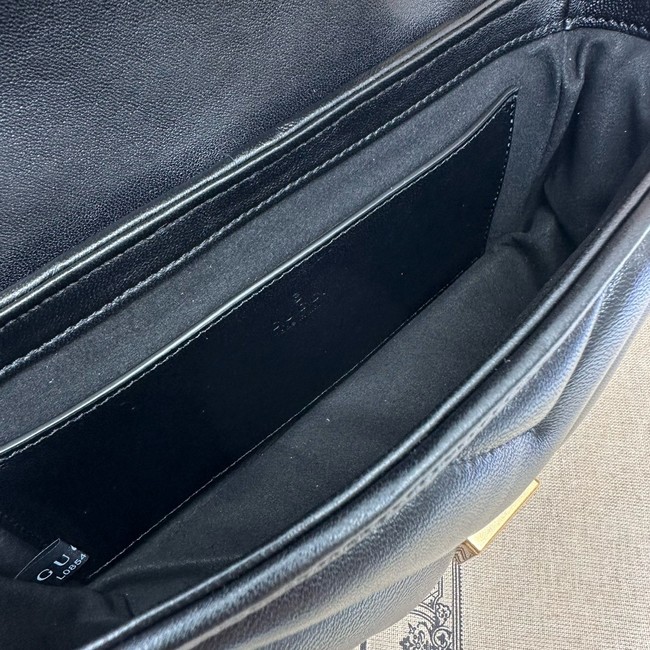 Gucci GG Marmont small shoulder bag leather 446744 black