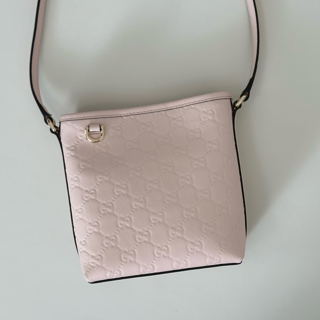 Gucci GG Emblem nano bucket bag 847090 pink