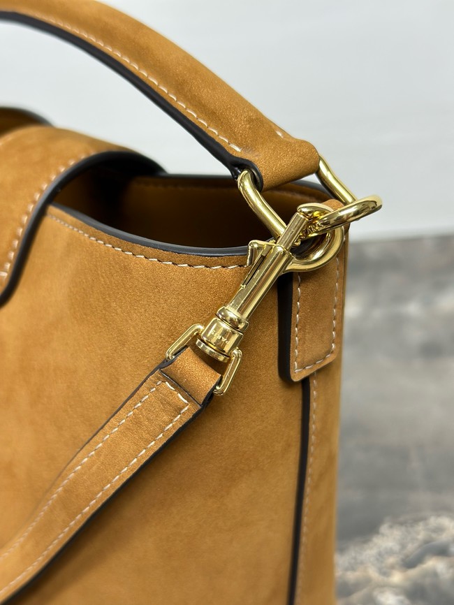 Celine MINI BUCKET LOUISE IN NUBUCK CALFSKIN 10N473 tan