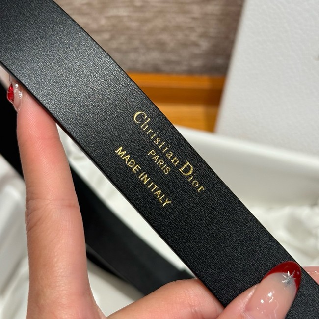 Dior Saddle Belt Smooth Calfskin B0445C-1