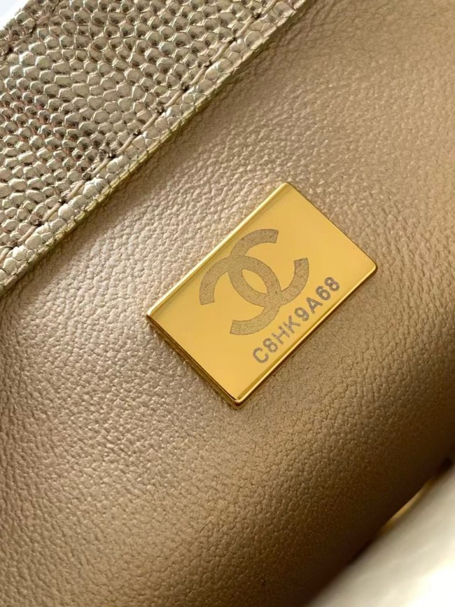 CHANEL mini Flap Bag AS1786 light gold