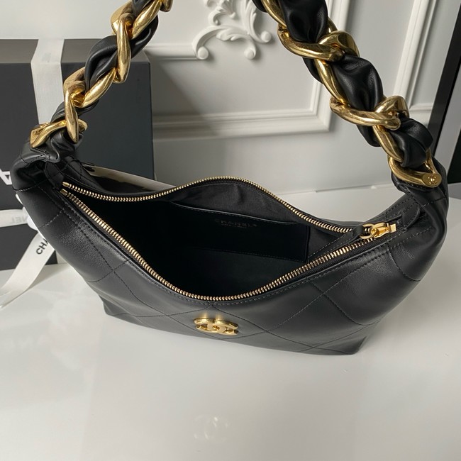 Chanel Hobo Handbag AS5837 black
