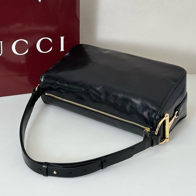 Gucci Half Horsebit large shoulder bag 862530 black