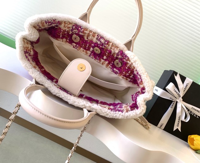 CHANEL Shopping Bag AS5688 white&Purple