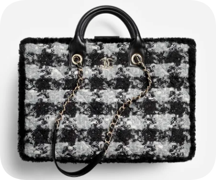 CHANEL Shopping Bag AS5689 Black & Grey