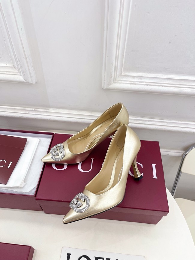 Gucci Womens pump with crystal Interlocking G 852995 -7