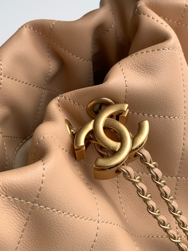 CHANEL Hobo Handbag AS5976 Apricot