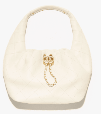 CHANEL Hobo Handbag AS5976 Light Beige