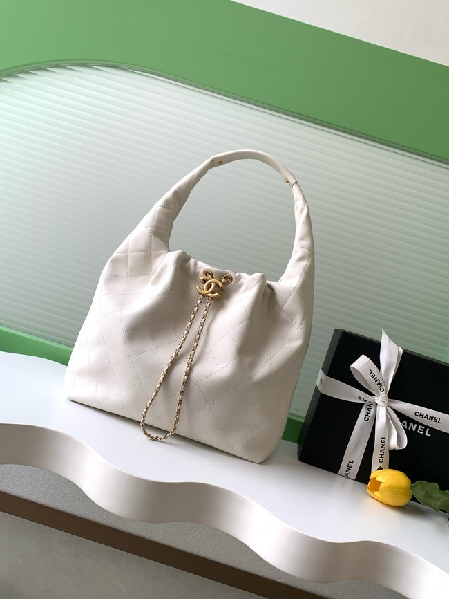 CHANEL Large Hobo Bag AS5967 white