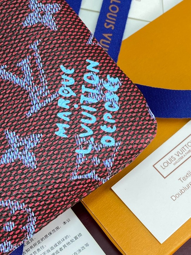 Louis Vuitton NEW Key Pouch S M27141 burgundy