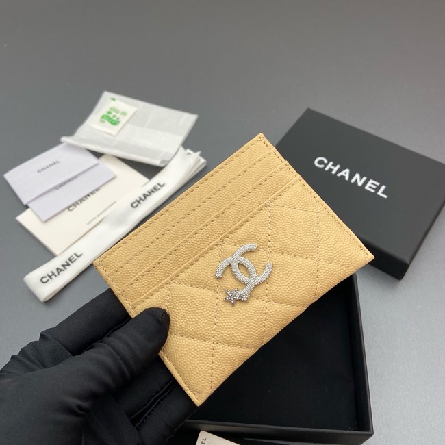 Chanel Classic Card Holder AP4814 yellow