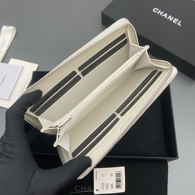 Chanel Classic Zipped Wallet 3726 Cream