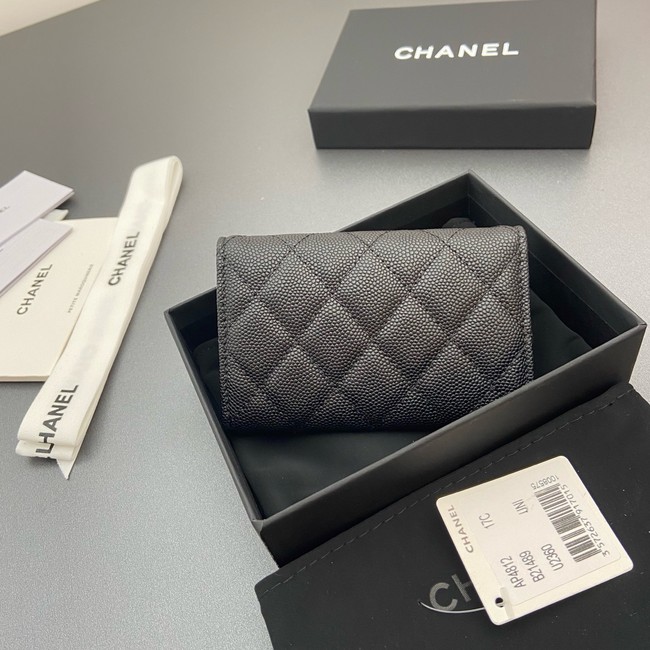 Chanel Flap Card Holder AP4812 black