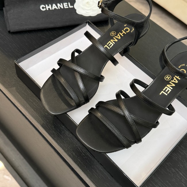 Chanel Sandals Patent Calfskin G46902-1