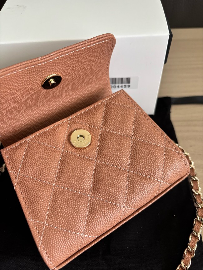 CHANEL Clutch With Chain 96183 dark pink