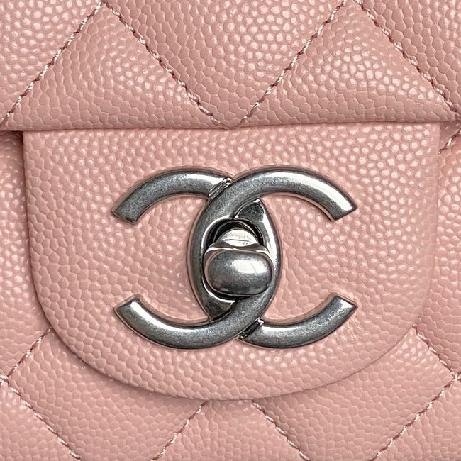 CHANEL Clutch With Chain AS2701 pink&Silver Metal