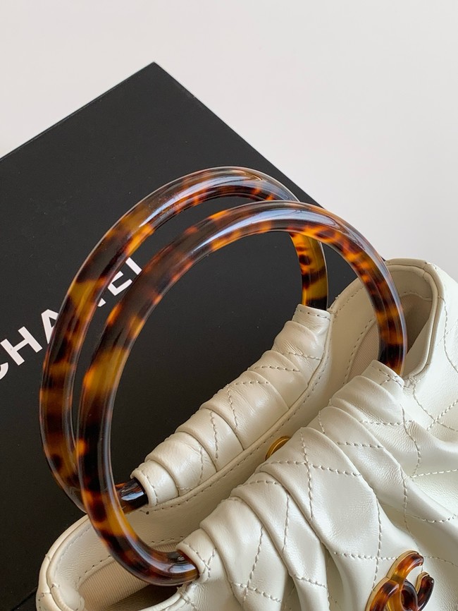 CHANEL Small Hobo Bag AS6022 white