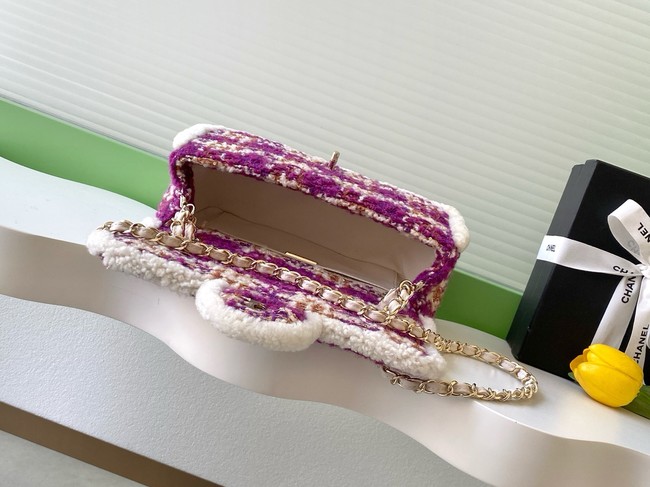 CHANEL Large Flap Bag AS5686 Fuschia&Pink