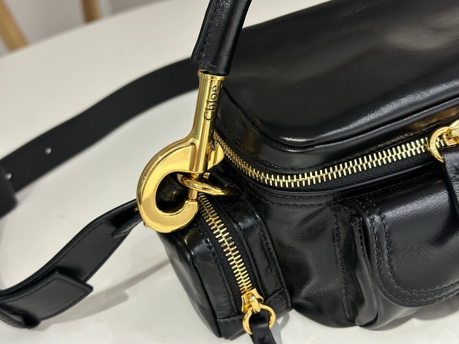Chloe Soft leather bowling bag W0653 black