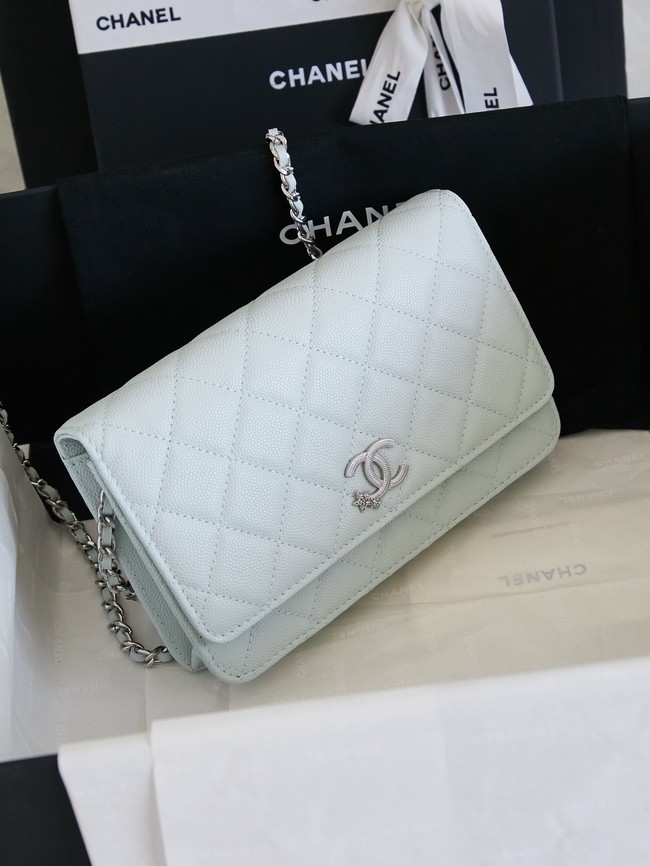 CHANEL Wallet On Chain AP3723 light blue