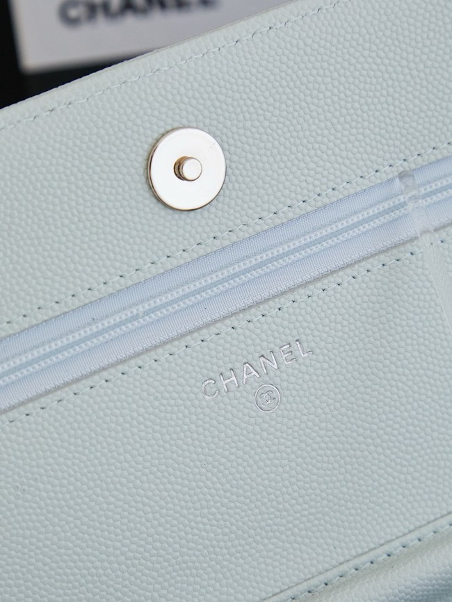 CHANEL Wallet On Chain AP3723 light blue
