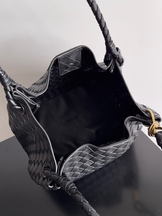 Bottega Veneta Parachute 826212 black&Brass finish