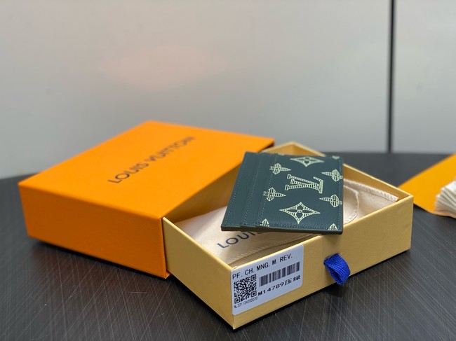 Louis Vuitton Card Holder M14789 dark green