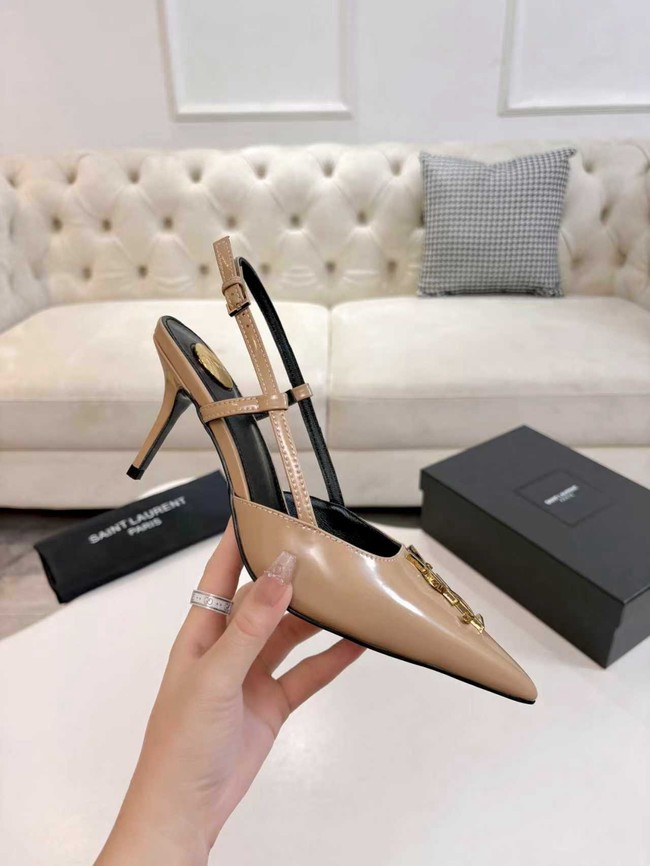 Saint Laurent slingback pumps in smooth leather 97170-3