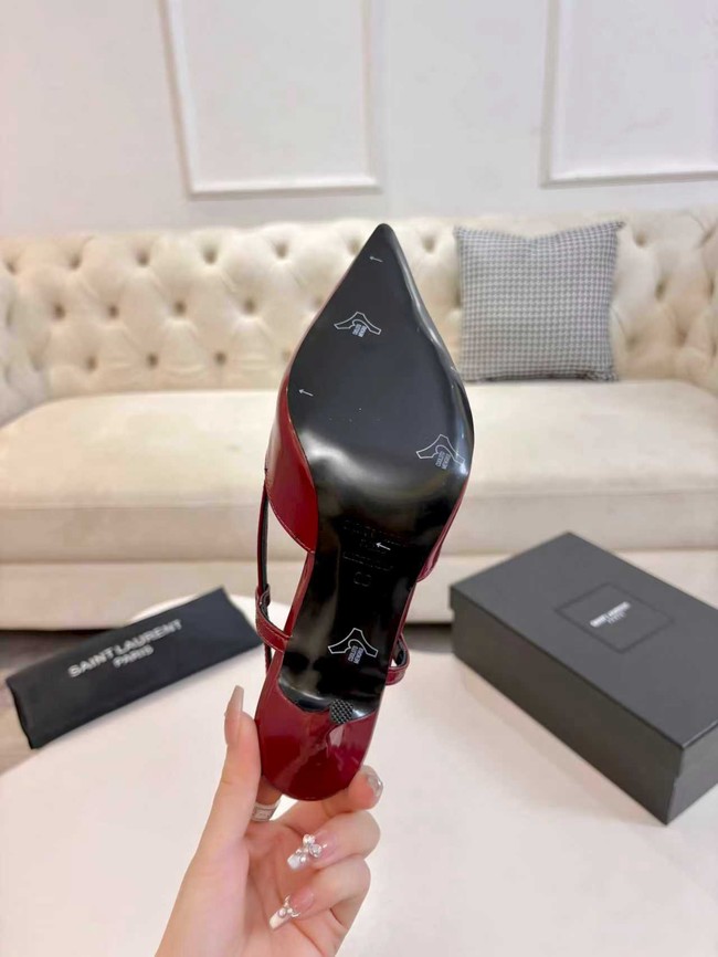 Saint Laurent slingback pumps in smooth leather 97170-5