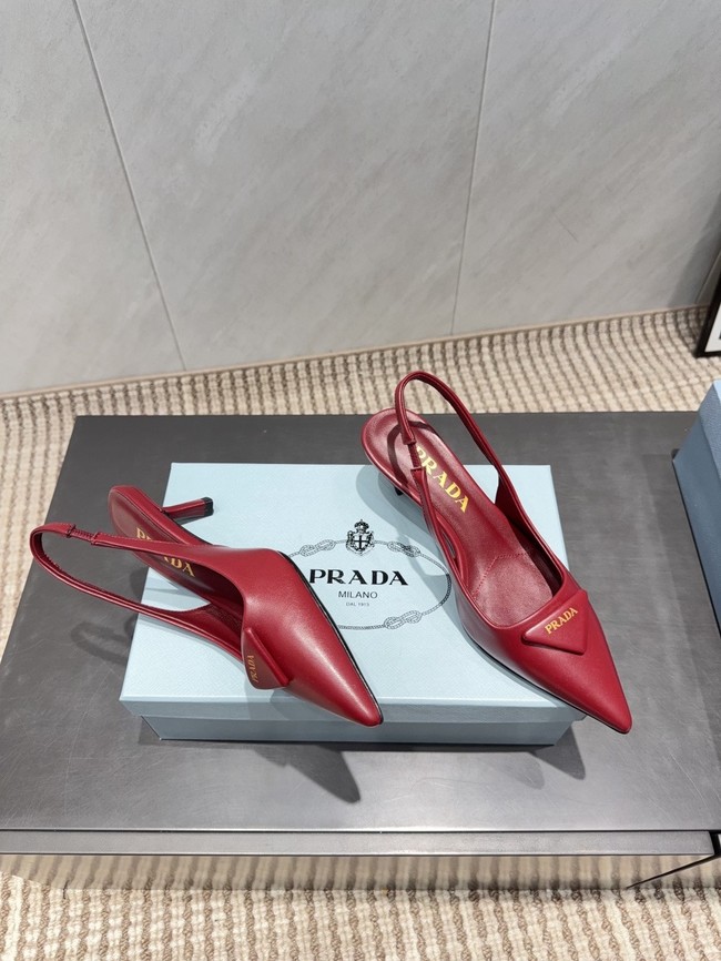 Prada leather slingback pumps 87220-7