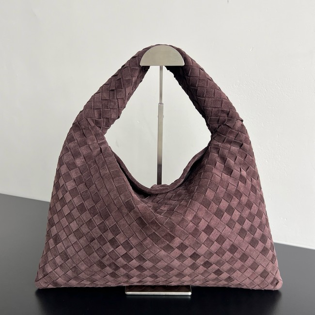Bottega Veneta Hop calf leather Suede 796262 Dark barolo