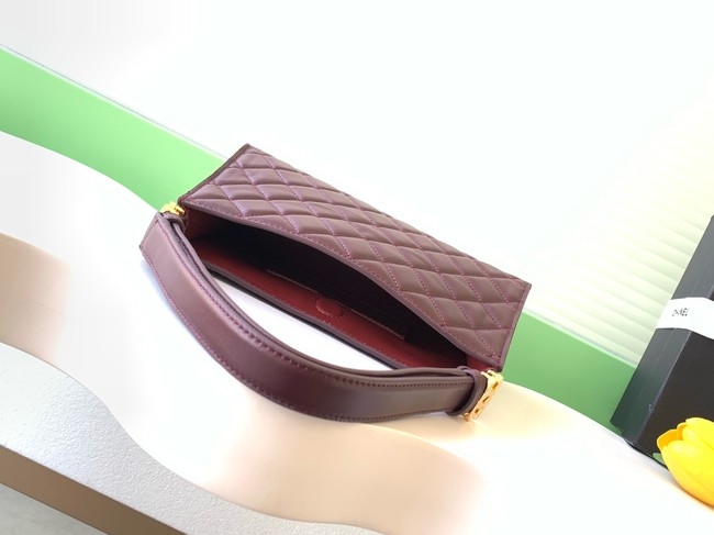 CHANEL Shoulder Bag AS6045 burgundy