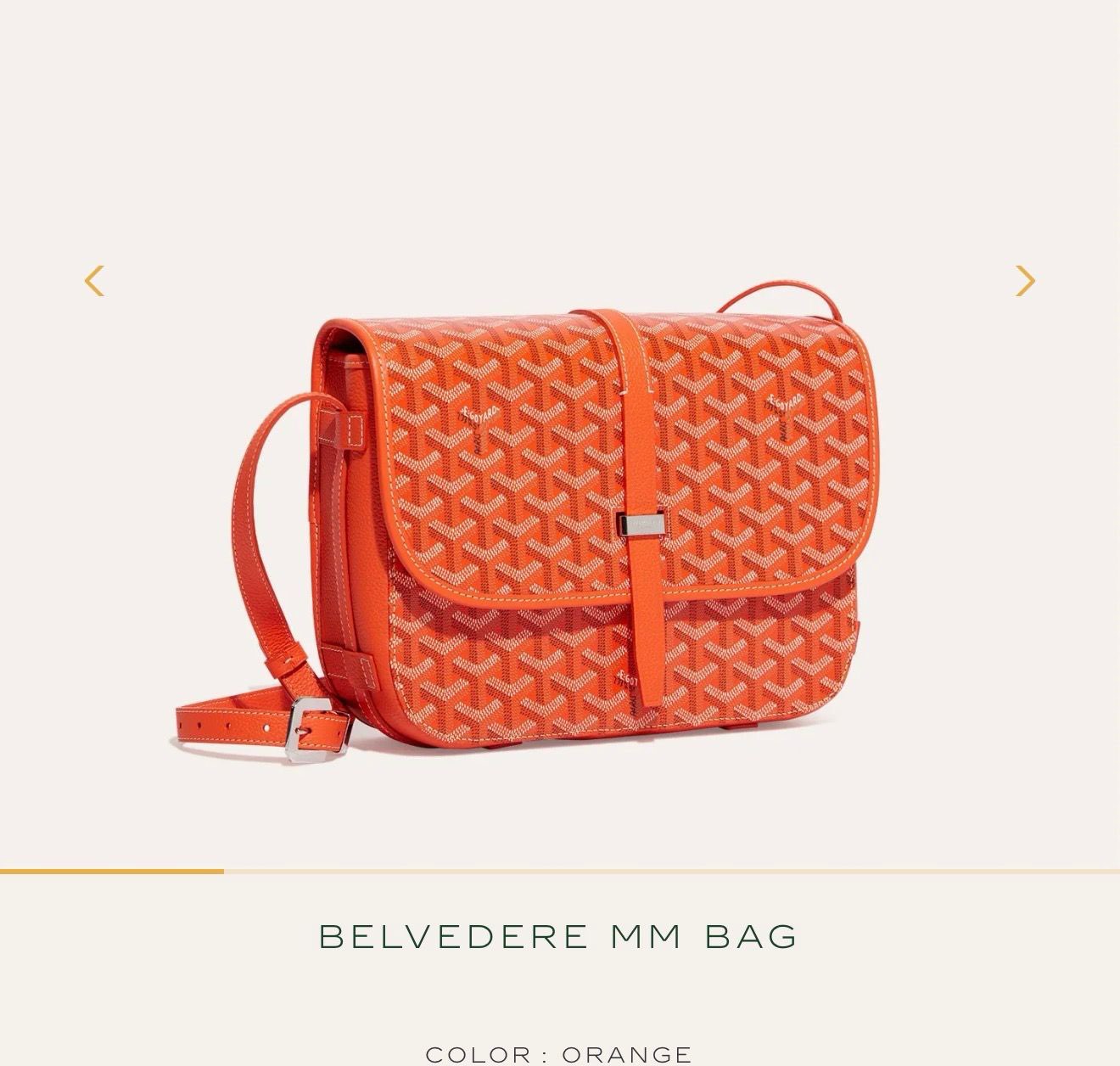 Goyard shoulder bag 36959 Orange