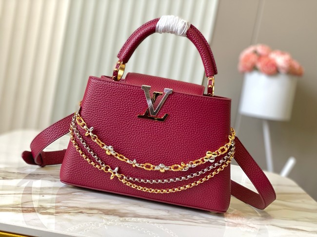 Louis Vuitton Capucines BB M27039 Grenat Red